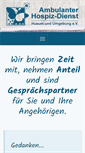 Mobile Screenshot of hospizdienst-husum.de